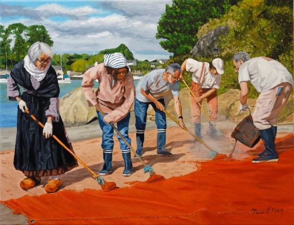 peinture voiles rouges